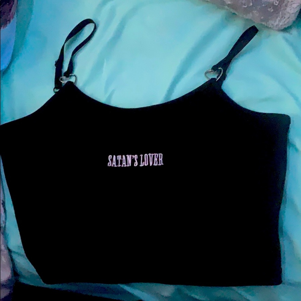 Satans lover crop top